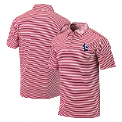 Men's Columbia Red St. Louis Cardinals Golf Club Invite Omni-Wick Polo