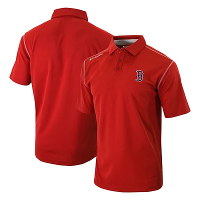 Men's Columbia Red Boston Sox Omni-Wick Shotgun Polo