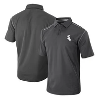 Men's Columbia Charcoal Chicago White Sox Omni-Wick Shotgun Polo