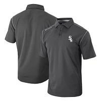 Men's Columbia Charcoal Chicago White Sox Omni-Wick Shotgun Polo