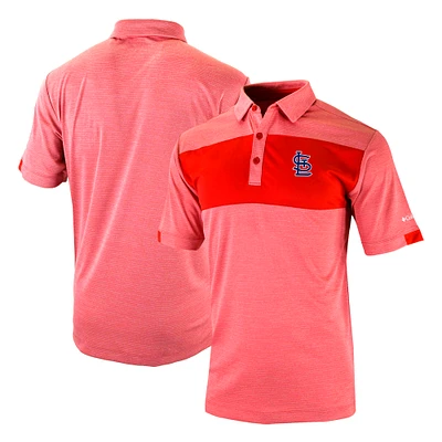 Men's Columbia Red St. Louis Cardinals Omni-Wick Total Control Polo
