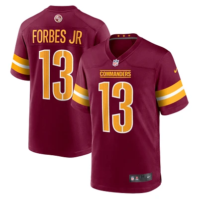 Men's Nike Emmanuel Forbes Jr. Burgundy Washington Commanders  Game Jersey