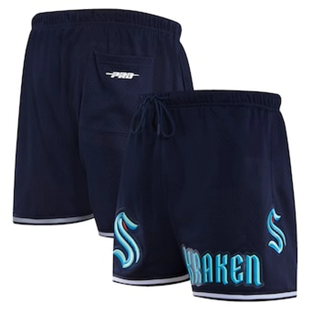 Men's Pro Standard Navy Seattle Kraken Classic Mesh Shorts