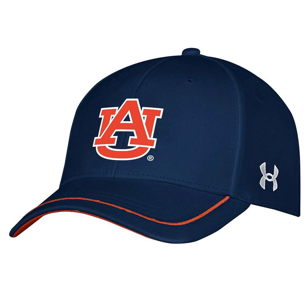 Men's Under Armour Navy Auburn Tigers Iso-Chill Blitzing Accent Flex Hat