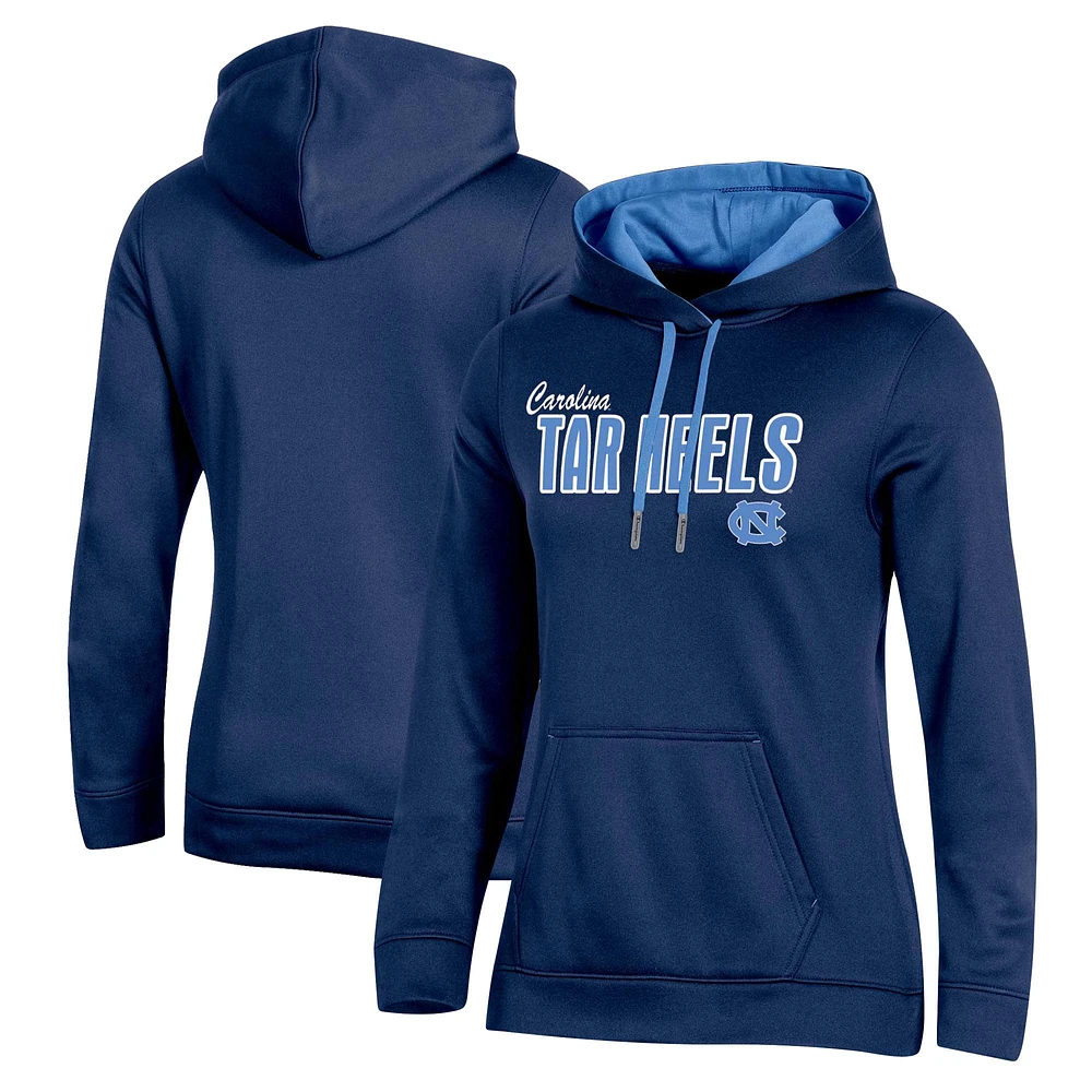 Women's Champion Navy North Carolina Tar Heels Team Pullover Hoodie