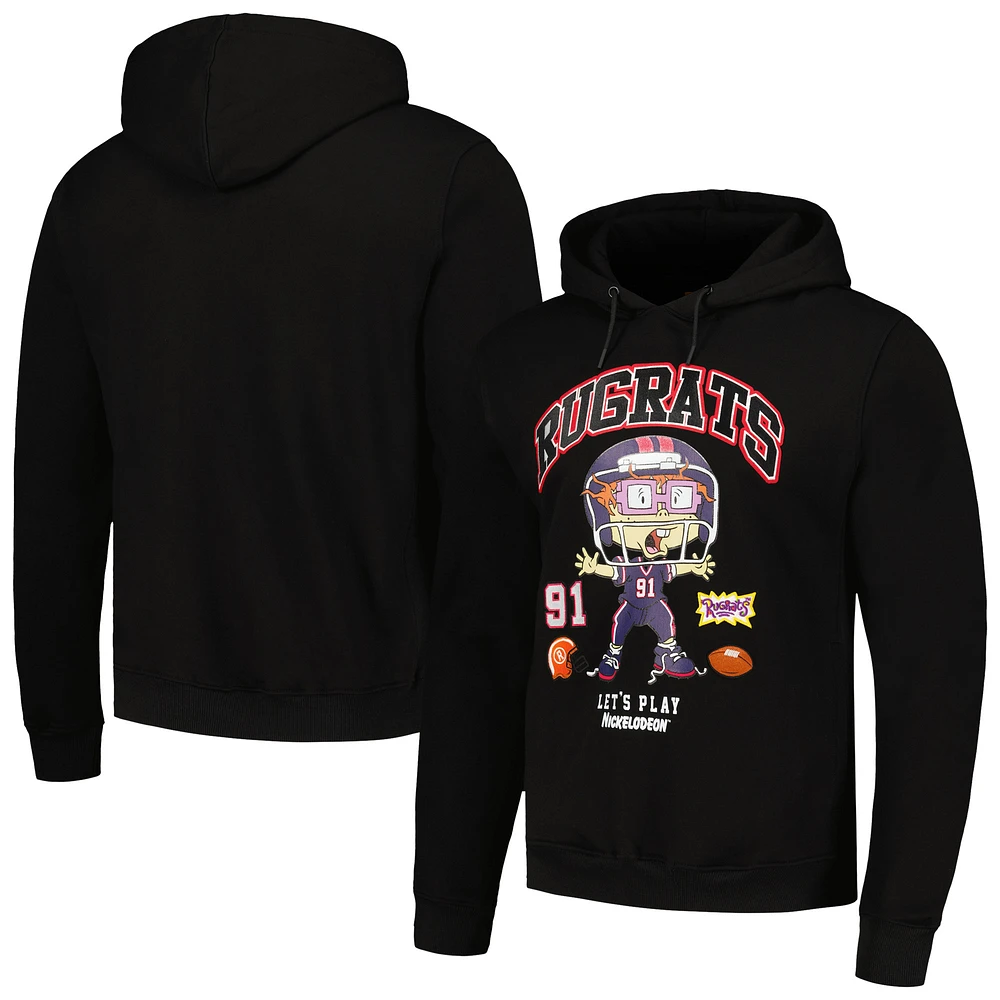 Men's Freeze Max Black Rugrats Graphic Pullover Hoodie