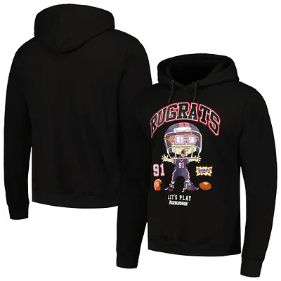 Men's Freeze Max Black Rugrats Graphic Pullover Hoodie