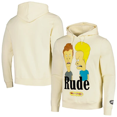 Men's Freeze Max Cream Beavis and Butt-Head Graphic Pullover Hoodie