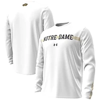 Men's Under Armour  White Notre Dame Fighting Irish 2023 Aer Lingus College Football Classic Performance Long Sleeve T-Shirt