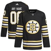 Men's adidas Boston Bruins 100th Anniversary Primegreen Authentic Custom Jersey