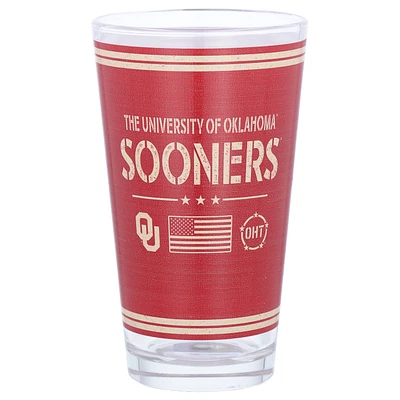 Oklahoma Sooners 16oz. OHT Military Appreciation Pint Glass