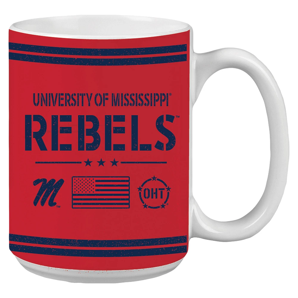 Ole Miss Rebels 15oz. OHT Military Appreciation Mug