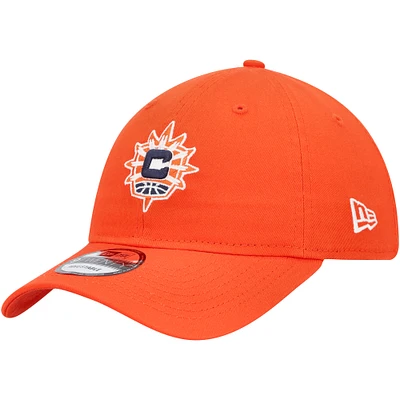 Men's New Era Orange Connecticut Sun Core Logo 9TWENTY Adjustable Hat