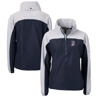 Women's Cutter & Buck Navy/Gray Boston Red Sox Charter Eco Recycled Anorak Jacket