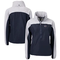 Women's Cutter & Buck Navy/Gray Cincinnati Reds Charter Eco Recycled Anorak Jacket