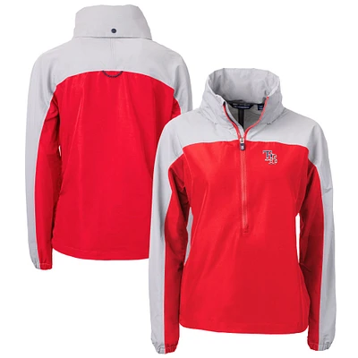 Women's Cutter & Buck Red/Gray Tampa Bay Rays Charter Eco Recycled Anorak Jacket