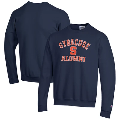 Men's Champion  Navy Syracuse Orange Alumni Logo Arch Pullover Sweatshirt