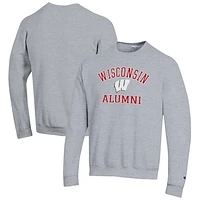 Men's Champion Wisconsin Badgers Alumni Logo Arch Pullover Sweatshirt