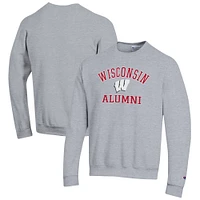Men's Champion Wisconsin Badgers Alumni Logo Arch Pullover Sweatshirt
