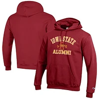 Men's Champion  Cardinal Iowa State Cyclones Alumni Logo Pullover Hoodie