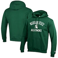 Men's Champion  Green Michigan State Spartans Alumni Logo Pullover Hoodie