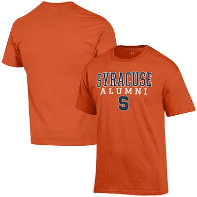 Men's Champion  Orange Syracuse Alumni Logo Stack T-Shirt