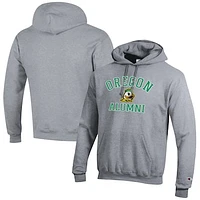 Men's Champion  Gray Oregon Ducks Alumni Logo Pullover Hoodie