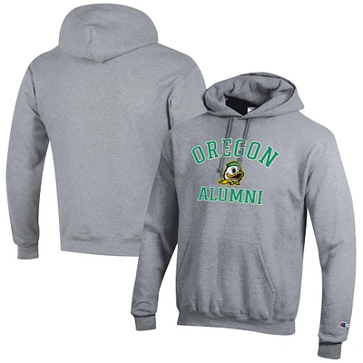 Men's Champion  Gray Oregon Ducks Alumni Logo Pullover Hoodie
