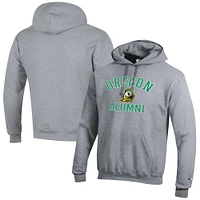 Men's Champion  Gray Oregon Ducks Alumni Logo Pullover Hoodie