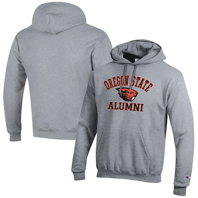 Men's Champion  Gray Oregon State Beavers Alumni Logo Pullover Hoodie