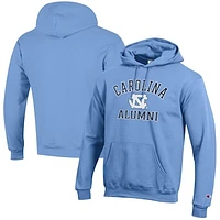Men's Champion Carolina Blue North Tar Heels Alumni Logo Pullover Hoodie