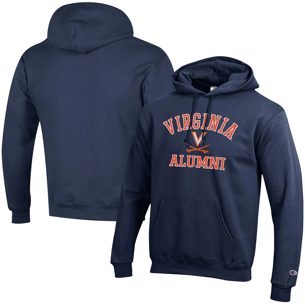 Men's Champion Navy Virginia Cavaliers Alumni Logo Pullover Hoodie