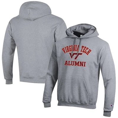 Men's Champion  Gray Virginia Tech Hokies Alumni Logo Pullover Hoodie