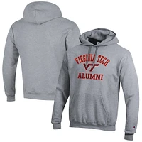 Men's Champion  Gray Virginia Tech Hokies Alumni Logo Pullover Hoodie