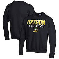 Men's Champion  Black Oregon Ducks Alumni Logo Pullover Sweatshirt