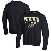 Men's Champion  Black Purdue Boilermakers Alumni Logo Pullover Sweatshirt