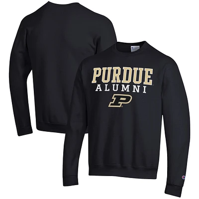 Men's Champion  Black Purdue Boilermakers Alumni Logo Pullover Sweatshirt