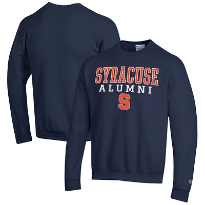 Men's Champion  Navy Syracuse Orange Alumni Logo Pullover Sweatshirt