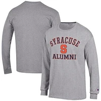 Men's Champion Orange Syracuse Alumni Logo Long Sleeve T-Shirt