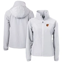 Women's Cutter & Buck  Gray Baltimore Orioles Charter Eco Recycled Full-Zip Jacket