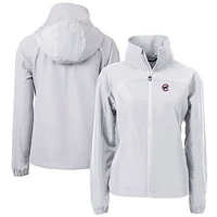 Women's Cutter & Buck  Gray Chicago Cubs Charter Eco Recycled Full-Zip Jacket