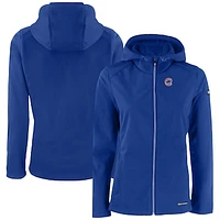 Women's Cutter & Buck Royal Chicago Cubs Evoke Eco Softshell Recycled Full-Zip Jacket