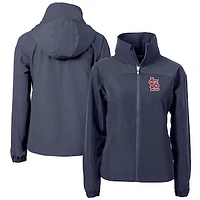 Women's Cutter & Buck  Navy St. Louis Cardinals Charter Eco Recycled Full-Zip Jacket