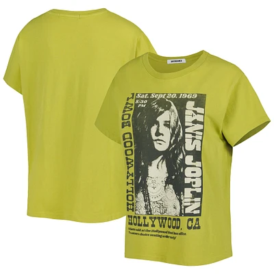 Women's  Green Janis Joplin Graphic Tour T-Shirt