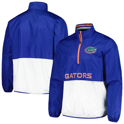 Men's G-III Sports by Carl Banks Royal Florida Gators Cornerman Half-Zip Top