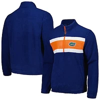 Men's G-III Sports by Carl Banks Royal Florida Gators Pinch Runner Half-Zip Top