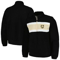 Men's G-III Sports by Carl Banks Black Army Knights Pinch Runner Half-Zip Top