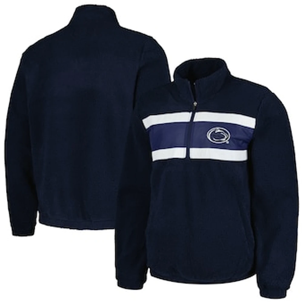 Men's G-III Sports by Carl Banks Navy Penn State Nittany Lions Pinch Runner Half-Zip Top