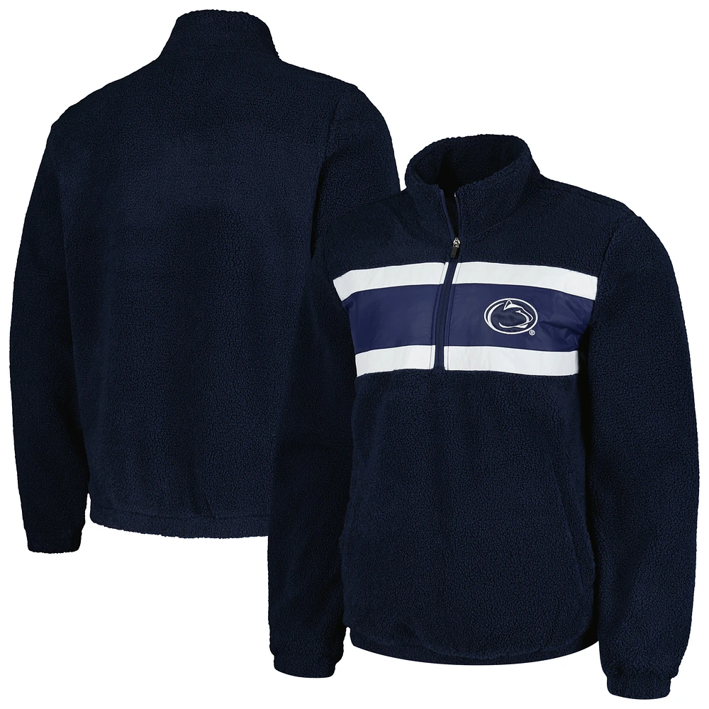 Men's G-III Sports by Carl Banks Navy Penn State Nittany Lions Pinch Runner Half-Zip Top