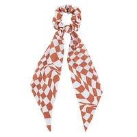 ZooZatz Texas Longhorns Checkered Scrunchie Scarf